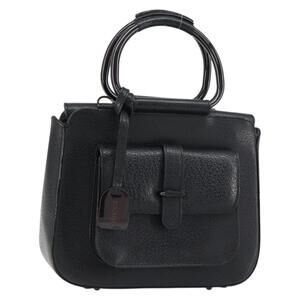 GUCCI Hand Bag Leather Black 000 2058 0308 6 Auth bs32047